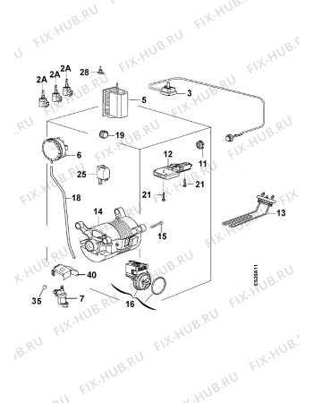 Взрыв-схема стиральной машины Arthurmartinelux AWT800BA - Схема узла Electrical equipment 268